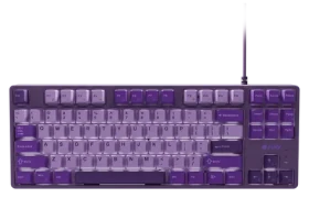 Fury Kanabo K2 US fialová / Herná mechanická klávesnica / drôtová USB / US layout / biele podsvietenie (NFU-2351)
