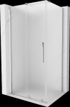 MEXEN/S - Velár sprchovací kút, posuvné dvere 90 x 110, dekor, chróm 871-090-110-31-01