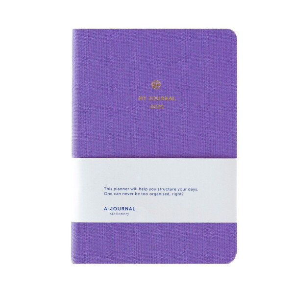 A-JOURNAL collection Týždenný plánovací diár 2025 Lilac A6