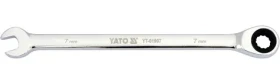 YATO YT-01907 / Kľúč očkoplochý račňový 7 mm / 130 mm (YT-01907)