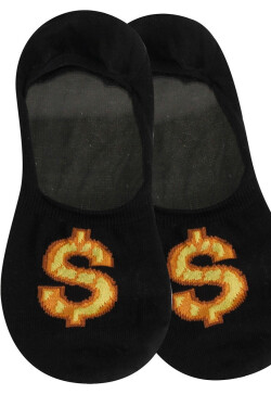 Pánske vzorované ponožky so silikónom černá 43-46