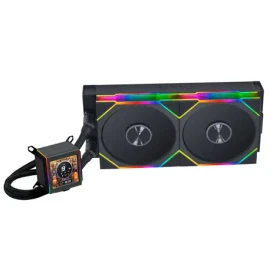 Lian Li GALAHAD II LCD 280 TL AIO čierna / 2x 140 mm / ARGB podsvietenie / 2300 RPM / 32 dB / Intel + AMD (G89.GA2ALCD28TLB.00)