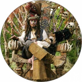 Jedlý papier Jack Sparrow ako šaman 19,5 cm - Pictu Hap - Pictu Hap