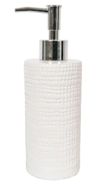 Spirella VENISE dávkovač mydla biely / keramika / 360 ml