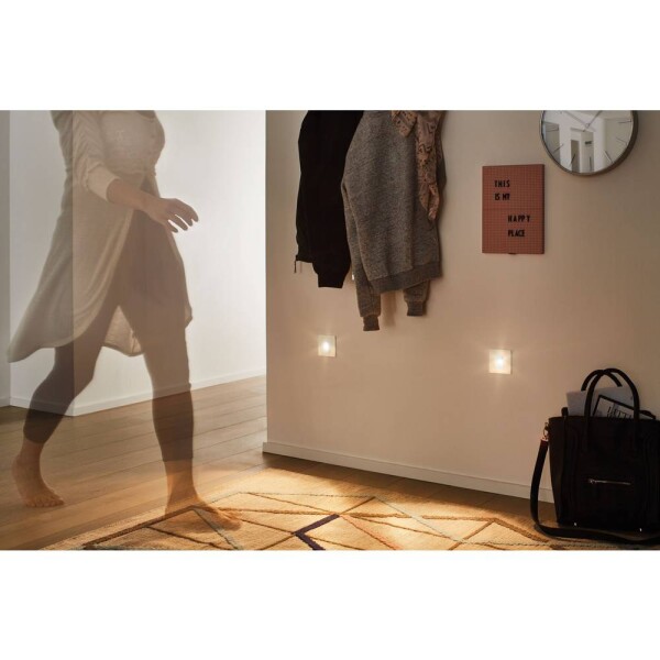 Paulmann 92923 LED vstavané svietidlo s detektorom pohybu LED pevne zabudované LED osvetlenie 2.7 W biela (lesklá); 92923