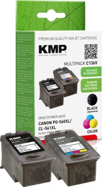 KMP KMP C136V Promo Pack compatible w. Canon PG560/CL561