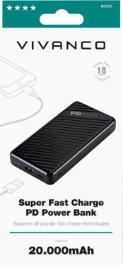 Vivanco Vivanco power bank 20000mAh Super Fast PD 18W (63123)