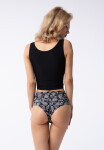 Dámske nohavičky Paisley Simple Brasil Maxi Black so vzorom - Julimex XL
