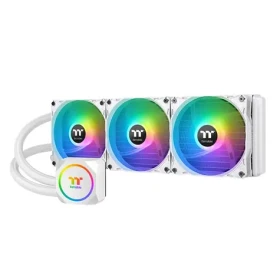 Thermaltake TH360 ARGB biela / AIO vodný chladič CPU / 3x 120 mm / 1500 RPM @ 28.2 dB / 59.28 CFM (CL-W302-PL12SW-A)