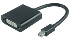 MicroConnect Adapter Mini DisplayPort 1.2a (M) - DVI (F) čierna / Full HD (1920x1080) @ 60Hz (MDPDVI3B)