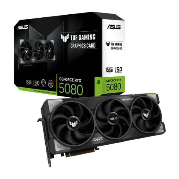 Asus TUF Gaming GeForce RTX 5080 16GB / 2407MHz / 16GB GDDR7 / 256-bit / 2x HDMI + 3x DP / 850W (16) (90YV0M31-M0NA00)