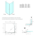 POLYSAN - FORTIS EDGE sprchové dvere 1000, číre sklo, pravé FL1210R
