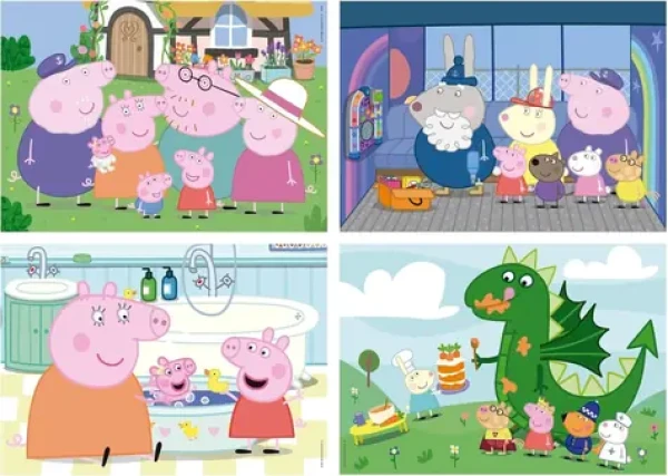 Educa Puzzle Prasiatko Peppa 4v1