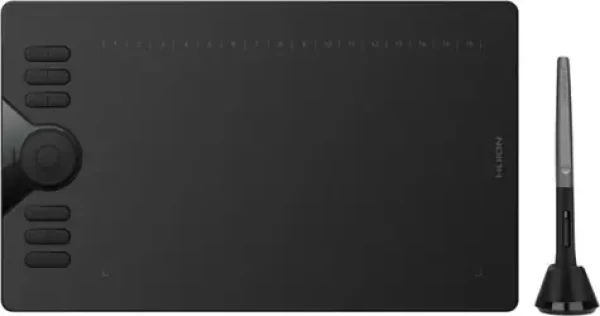 Huion HS610 čierna / Grafický tablet / 254 x 158.8 mm / 5080 LPI / 8192 úrovní tlaku / microUSB (HS610)