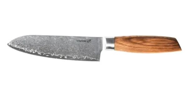 G21 Gourmet Damascus / Nôž Santoku / 17 cm / rukoväť zebrawood (NB-P2699-SAN)