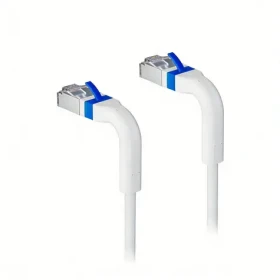Lanview Cat6a U/FTP biela / Sieťový kábel / RJ-45 / 0,25 m / LSZH (LV-6AFTP-FLEX-ANG-0025W-S)