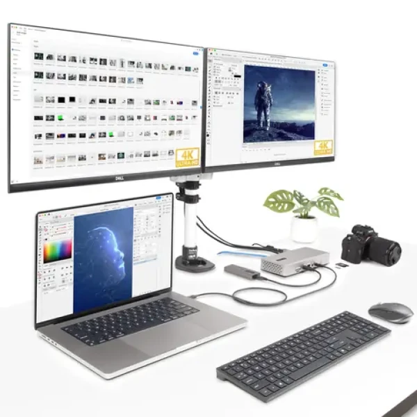 StarTech Thunderbolt 4 Multi-Display Dock / Dokovacia stanica / 2× HDMI + 2× DisplayPort / 7× USB / 2.5G LAN (132UE-TB4USB4DOCK)