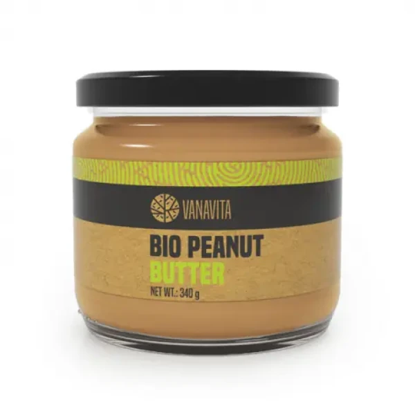 BIO Arašidové maslo - VanaVita (jemné, 340 g) (59914-1-340g-smooth)