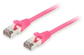 Equip ružová / Patch kábel / Cat6a S/FTP / PoE+ / 7,5 m / LSZH (606907)