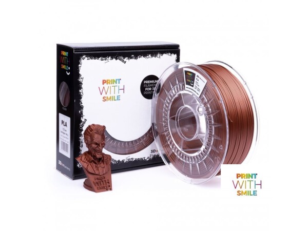Print With Smile PLA filament Copper Brown 1,75 mm 0,5 kg