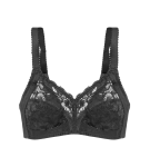 DELICATE DOREEN - Nostalgická podprsenka s kosticami pre väčšie veľkosti Triumph BLACK 80F