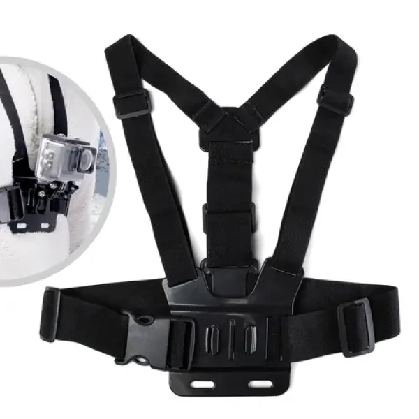 Hurtel Hrudný držiak pre GoPro a SJCAM čierna / Hrudný držiak / Športové kamery