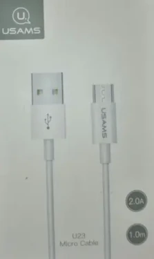 USAMS SJ284 Dátový Kábel microUSB biela (6958444962863)