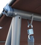 Mamido Záhradná hojdačka tmavo hnedá