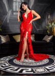 Soo Seductive! open back lace Red Carpet Dress Red Einheitsgroesse