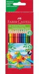 Faber-Castell Pastelky trojhranná - papierová krabička 12 ks (116512)