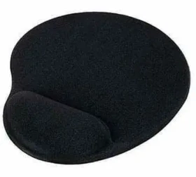 PremiumCord Podložka pod myš gélová čierna / Podložka pod myš / Ergonomická / Gélová opierka zápästia (pmg-black)