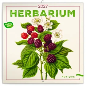 NOTIQUE Herbár 2027 / Poznámkový kalendár / 30 x 30 cm / Plastic Free