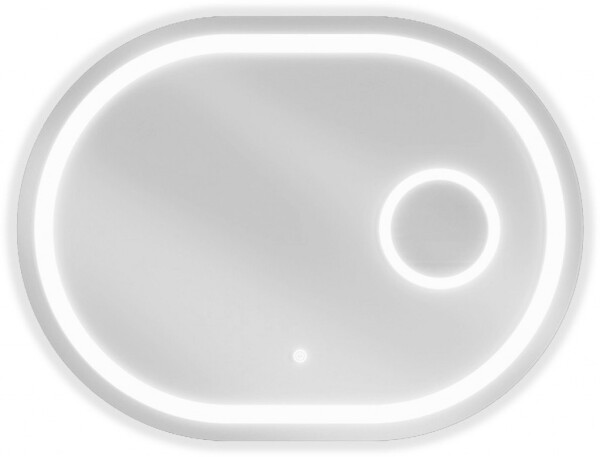 MEXEN - Umba zrkadlo s osvetlením s kozmetickým zrkadlom 100 x 80, LED 600 9822-100-080-611-00