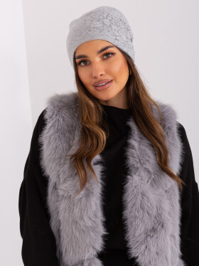 Dámska čiapka AT CZ 23250.61P Grey pattern - FPrice one size šedá vzor