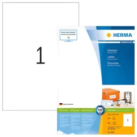Herma Etikety Premium A4 biela 210x297 mm / Etikety / papier / 200 ks / 200 listov (4631)