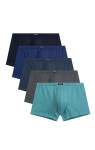 Boxerky Atlantic 5SMH-002 A'5 M-2XL modro-grafitově-černá M