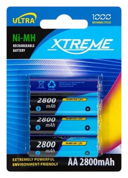 Xtreme AA 2800mAh 4 ks / Nabíjacie batérie / Ni-MH / 1,2 V (82-601#)