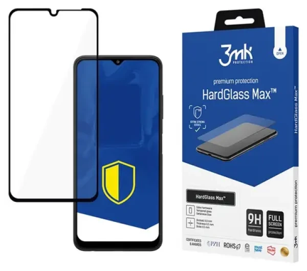 3mk HardGlass Max čierna / Tvrdené sklo / pre Samsung Galaxy A22 5G / Celoplošné