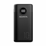 ADATA P10000QCD Power Bank 10000mAh čierna / 4.5A / 2x USB-A (22.5W) / 1x USB-C (18W) (AP10000QCD-DGT-CBK)