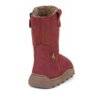 Dievčenské zimné barefoot topánky ZERU TEX BOOT Bordeaux, Froddo, G3160242-4, červená - 25
