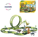 Mamido Mamido Dinosauria dráha so slučkou, figúrkami a autíčkom 120 dielov MT1523