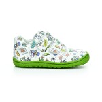 Lurchi Noah Leather White/Green barefoot topánky 24 EUR