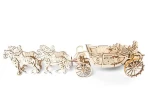 Ugears 3D drevené mechanické puzzle Kráľovský kočiar
