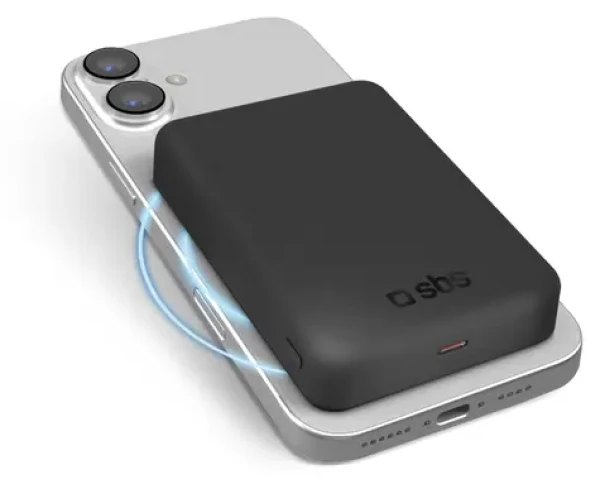 SBS 10000 mAh čierna / Powerbanka / Mag / Qi2 / PD 20 W / USB-C