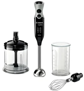 BOSCH MSM67160 čierno-šedá / Tyčový mixér / 750W / 12 rýchlostí + turbo / šľahacia metla / sekáčik (MSM67160)
