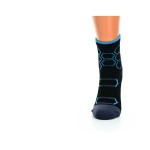 Little Shoes Ponožky šport hexagon kids bf black turquoise, 2 páry Veľkosť ponožiek: 35-38 EU EUR