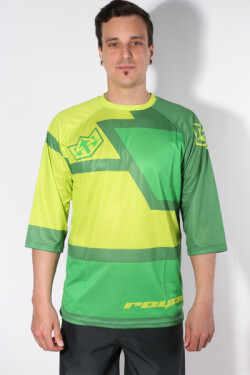 Royal DRIFT JERSEY 3/4 DARK GREEN/KERMIT GREE tričko na bicykel