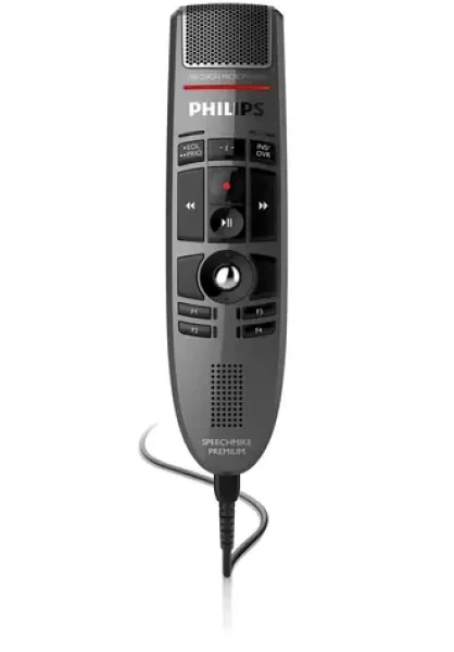 Philips LFH3500 SpeechMike Premium / Diktovací mikrofón / USB / Vstavaný reproduktor / Metalická (LFH3500/00)