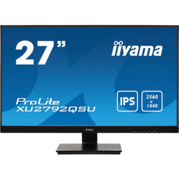 27 IIYAMA ProLite XU2792QSU-B1 čierna / IPS / 2560 x 1440 / 16:9 / 5ms / 350cd / 1000:1 / DVI + HDMI + DP / VESA / Repro (XU2792QSU-B1)