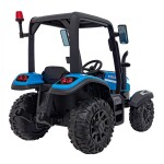 Mamido Detský elektrický traktor BLAST s prívesom 2x200W modrý